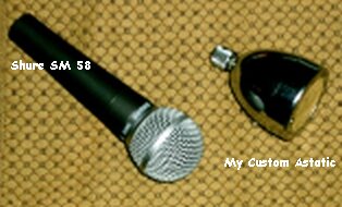 microphones used in the test